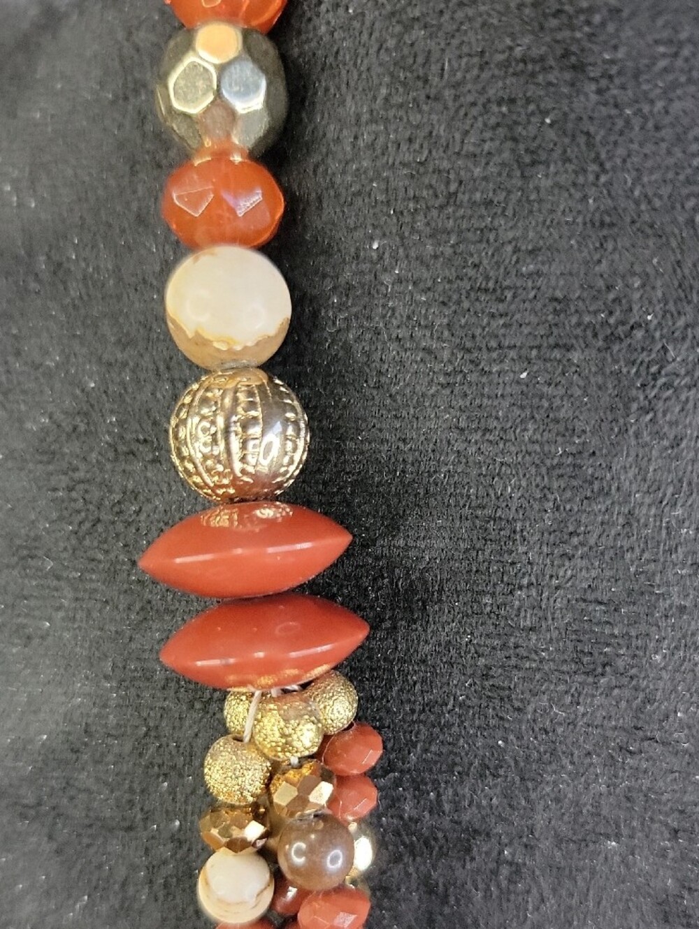 Vintage Multi-Strand Faceted Statement Necklace - Picture 3 of 6